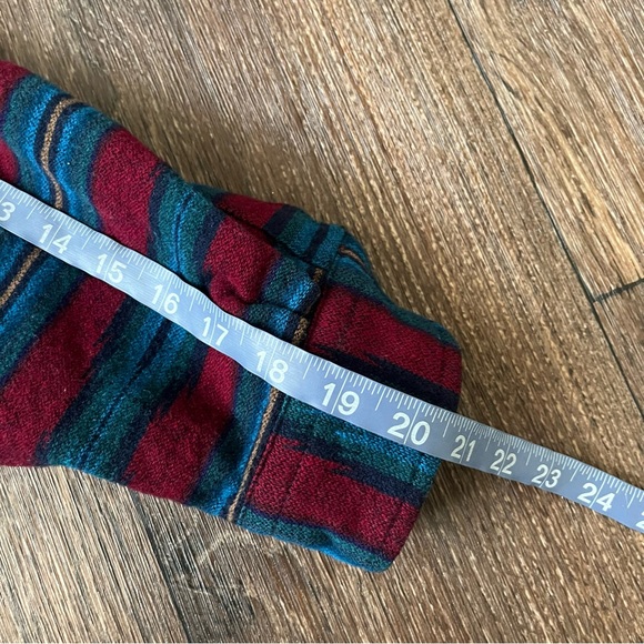 Vintage Pendleton lobo aztec southwestern western wool button front shirt large - Picture 9 of 9